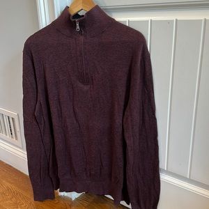 Mens Banana Republic 1/4 zip sweater size XL